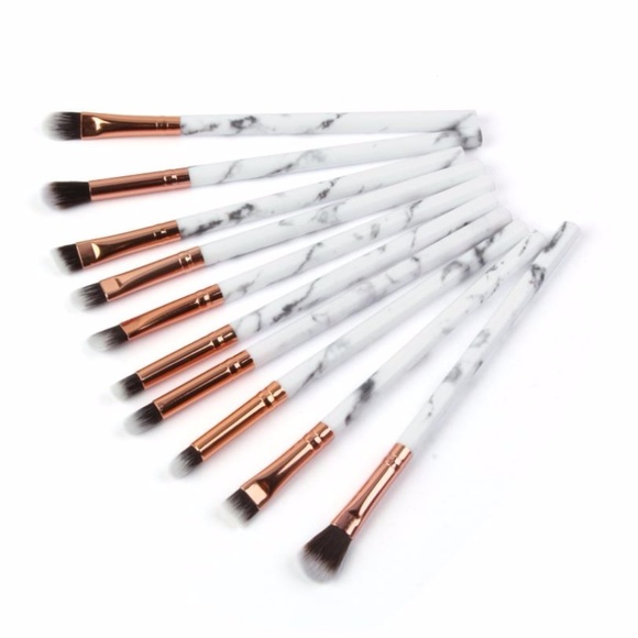 NEW 10pc Marble Makeup Brush Set - Picture 2 of 2